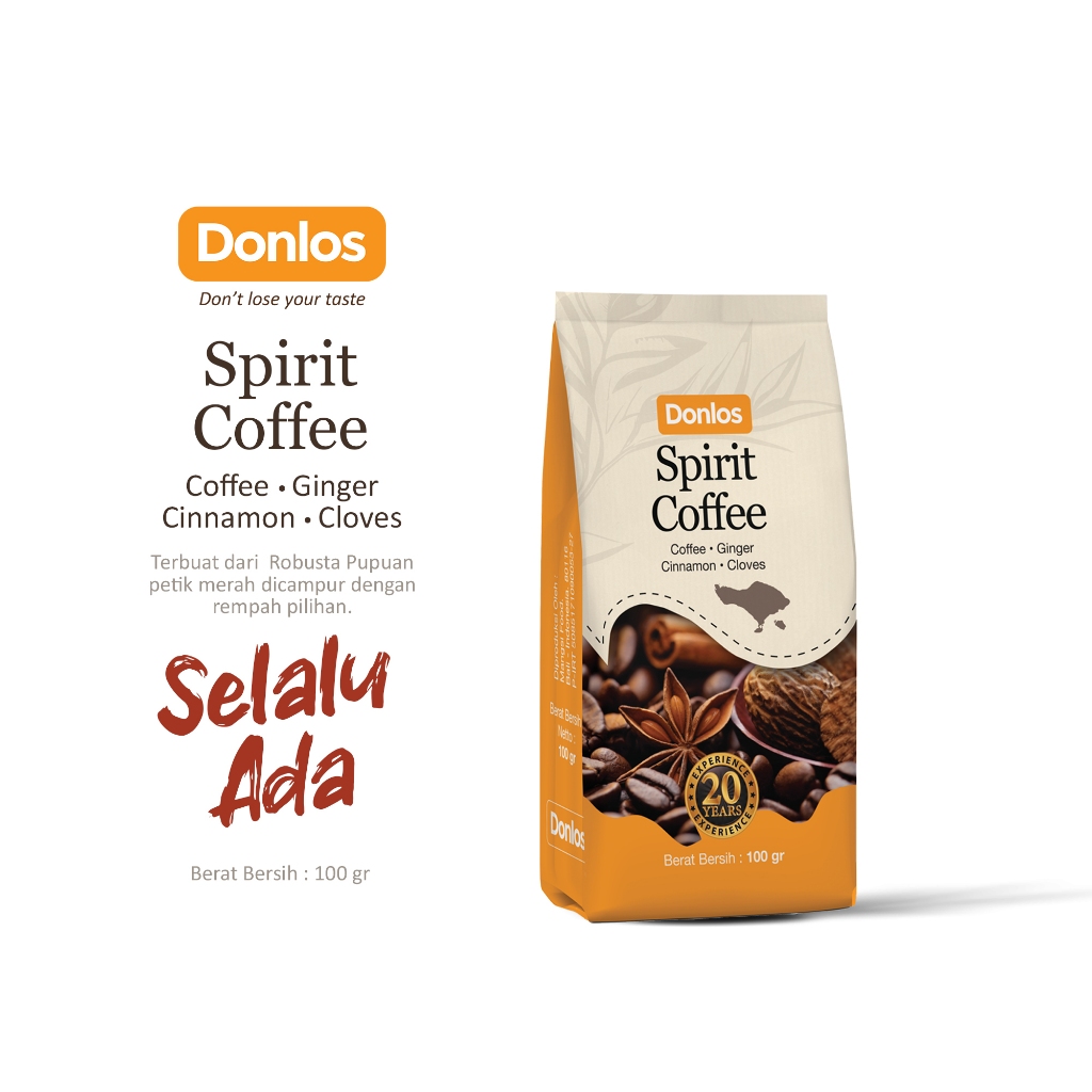

Donlos Spirit Coffee 100 gram