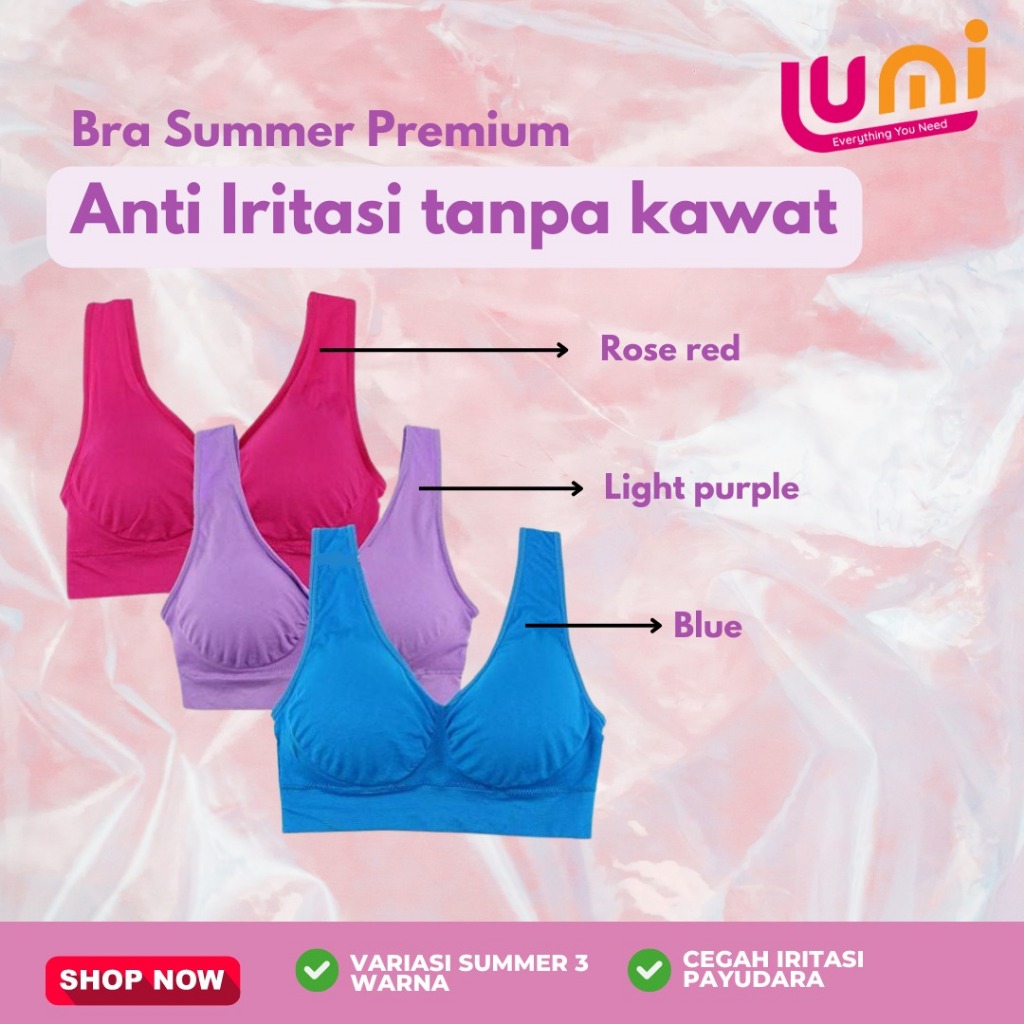 GENIE BRA SUMMER ORIGINAL JAPAN BH TANPA KAWAT BRA WANITA TANPA