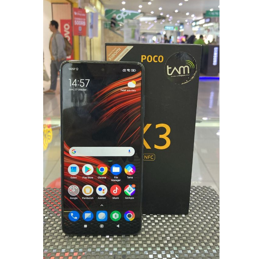 XIAOMI POCO X3 NFC 6/64 6 64GB SECOND SEKEN RAM 6GB ROM 64GB FULL SETT 2ND