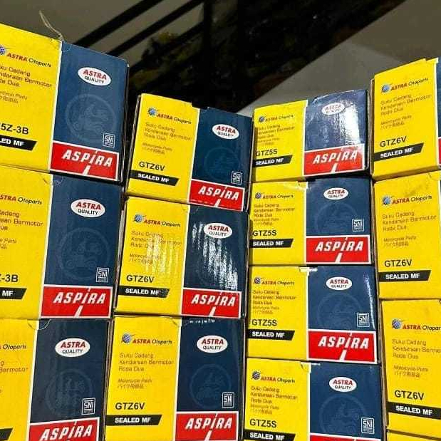 Aki Aspira GTZ5S harga murah dan berkualitas astra indonesia untuk  motor beat,mio ,vixion old,