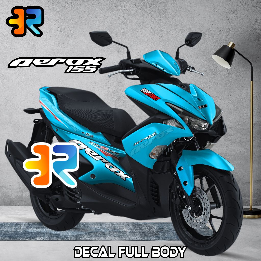 Decal Aerox 155 Old Stiker Full Body Variasi Desain Polos
