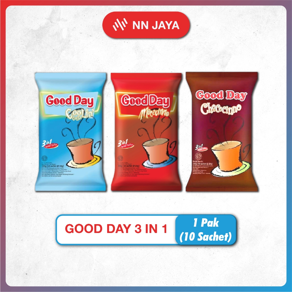 

Kopi Good Day 3 In 1 Moccacino Chococino Coolin 1 Pak (10 Sachet) - Kopi Good Day Murah