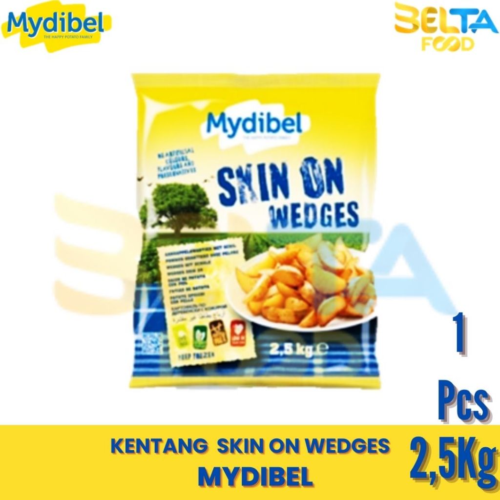 Kentang Mydibel Wedges Original 2,5Kg Kentang Goreng Murah