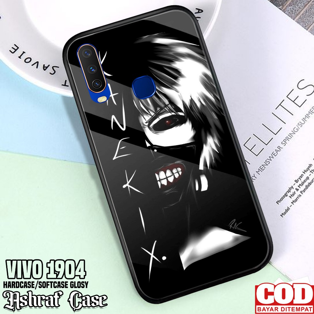 Case Vivo 1904 - Casing Vivo 1904 ( KEN ) Silikon Hp Vivo 1904 - Softcase Glass Kaca - Kondom Hp - K