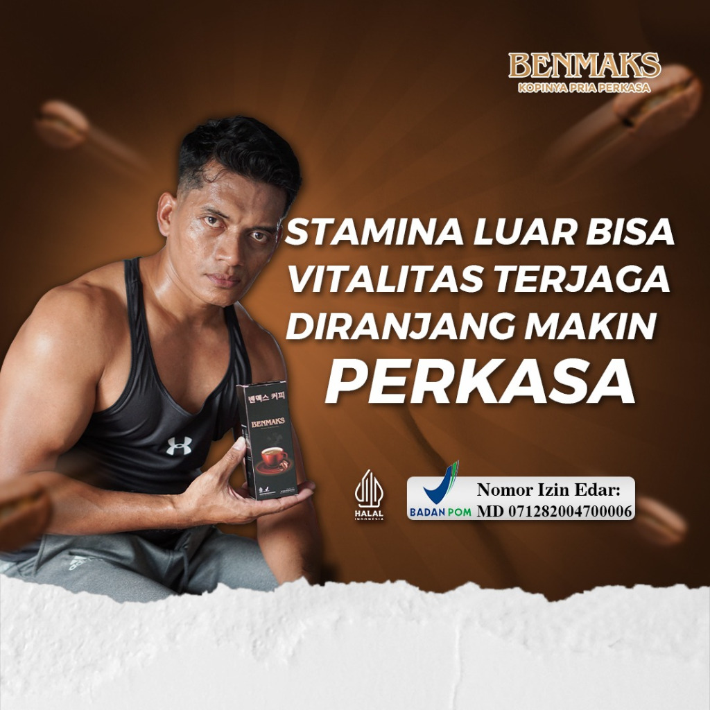 

BENMAKS COFFEE KOPI PRIA AMAN BPOM SUMPLEMEN SERBUK STAMINA PRIA KOPI KUAT PRIA TAHAN LAMA 15 SACHET