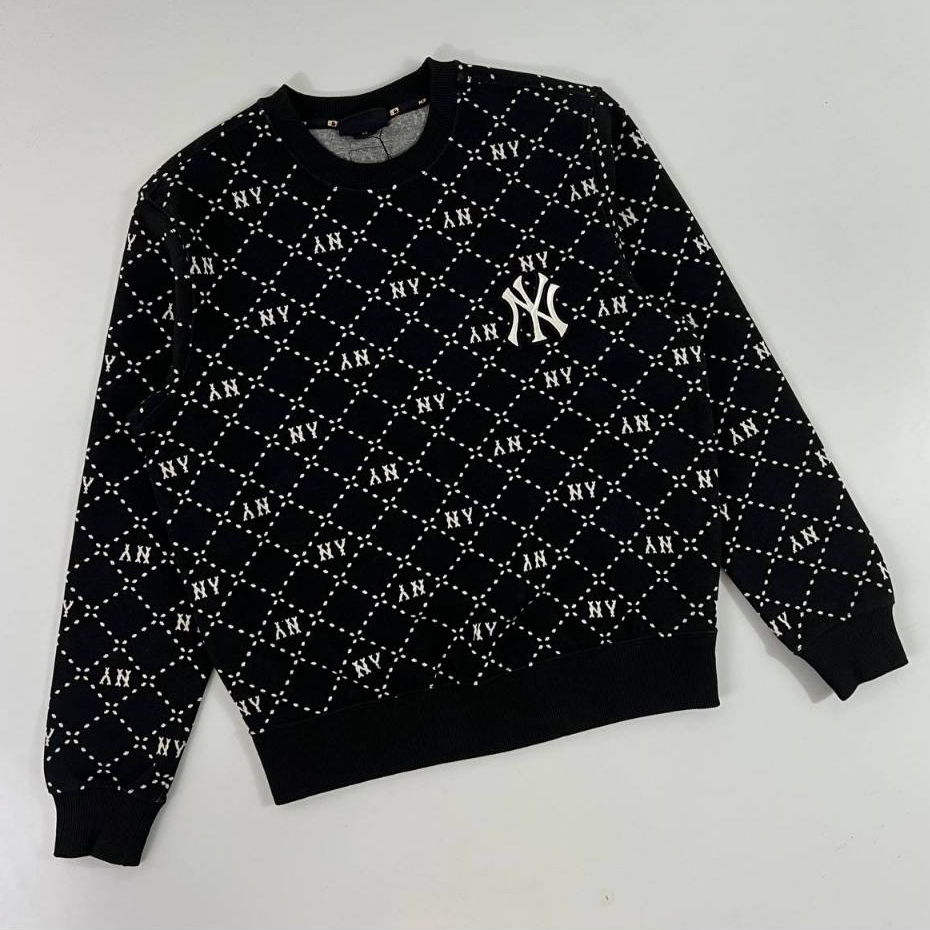 MLB NY Diamond Monogram Jacquard Black Sweatshirt ORIGINAL