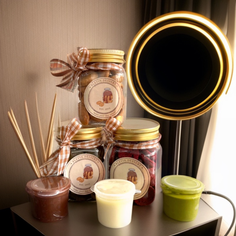 

[PO] Plevin.dessert Healthy Cookies Jar with Sauce