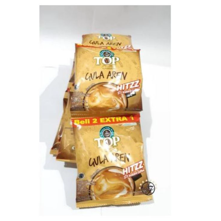 

Stock Banyak Top Coffe Gula Aren 1 Renceng isi 15sachet Baru