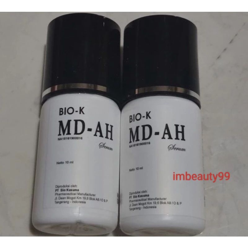 MD - AH Serum - pemutih pencerah pelembab wajah - MDAH serum non comedogenic