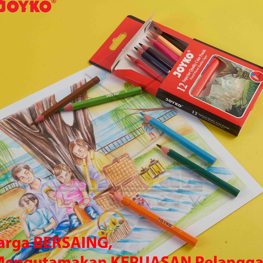 

Model Terkini Pensil Warna Joyko CP 102 12 Warna Pendek / Drawing Color Pencil CP-102 Colors Small / CP102 Mewarnai isi 12 batang kecil