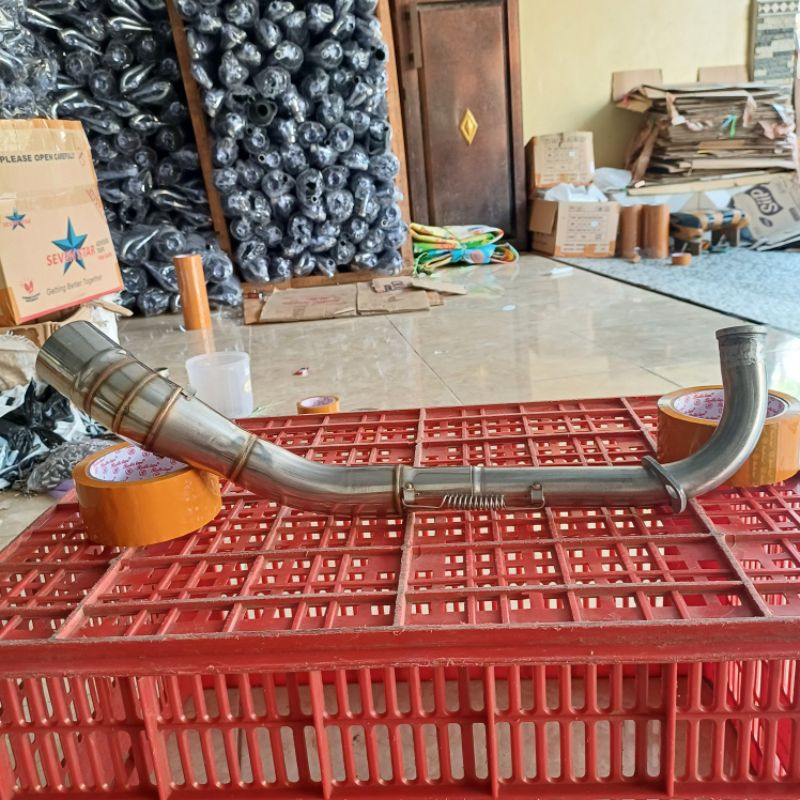 header leher nmax old inlet 50 mm tahan panas anti karat