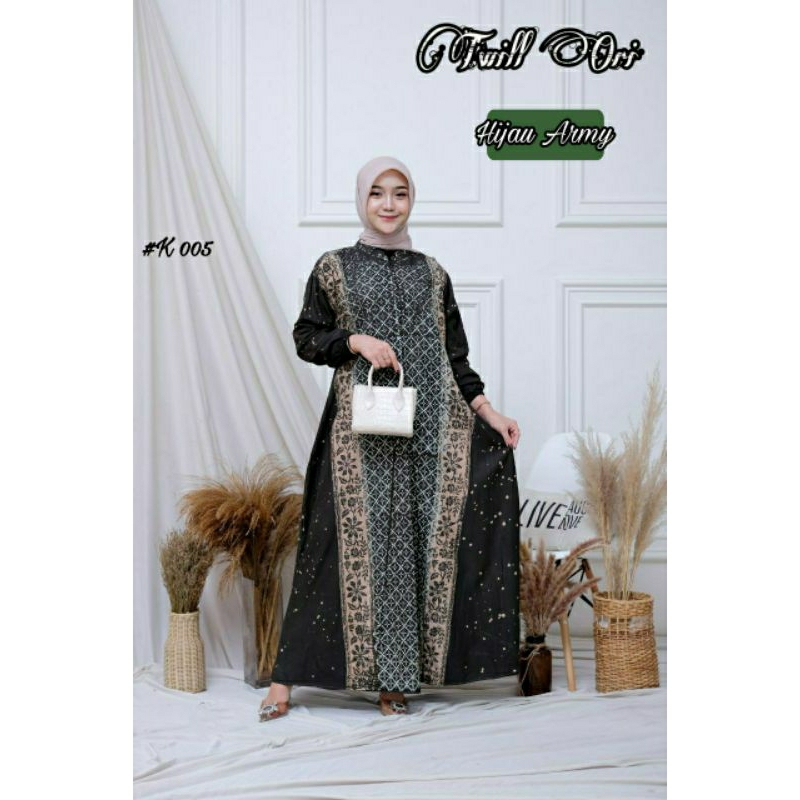 Gamis twill original klok A cap malaman