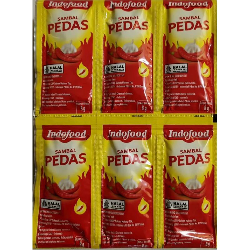 

INDOFOOD SAMBAL PEDAS 36 X 9GR