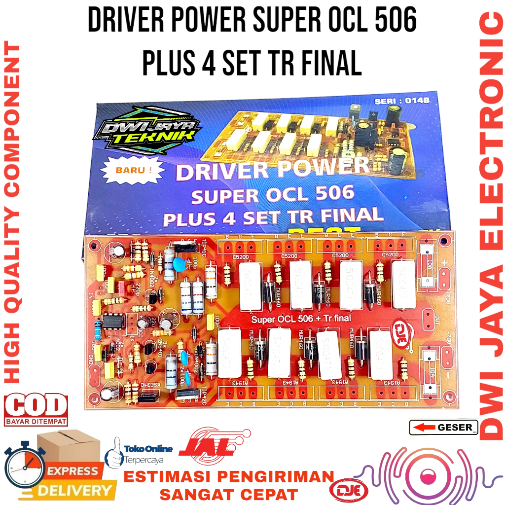 KIT DRIVER POWER SUPER OCL 506 PLUS 4 SET TR FINAL JAL SOCL 506 + TERMINAL JAL