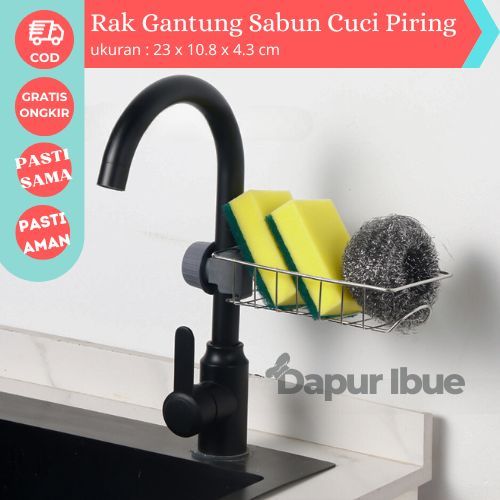 STOUGE RAK GANTUNG SABUN CUCI PIRING GANTUNGAN BARANG KERAN AIR TIRISAN SPONS CUCI
