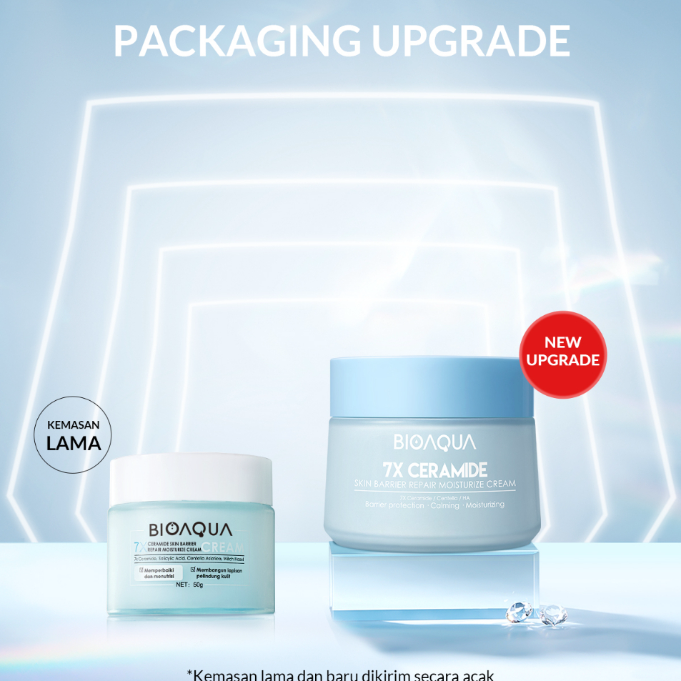 Promo Kerent0T4f 【BPOM】BIOAQUA 7X Ceramide Skin Barrier Repair Moisturizer Cream 50g Pelembab Wajah 