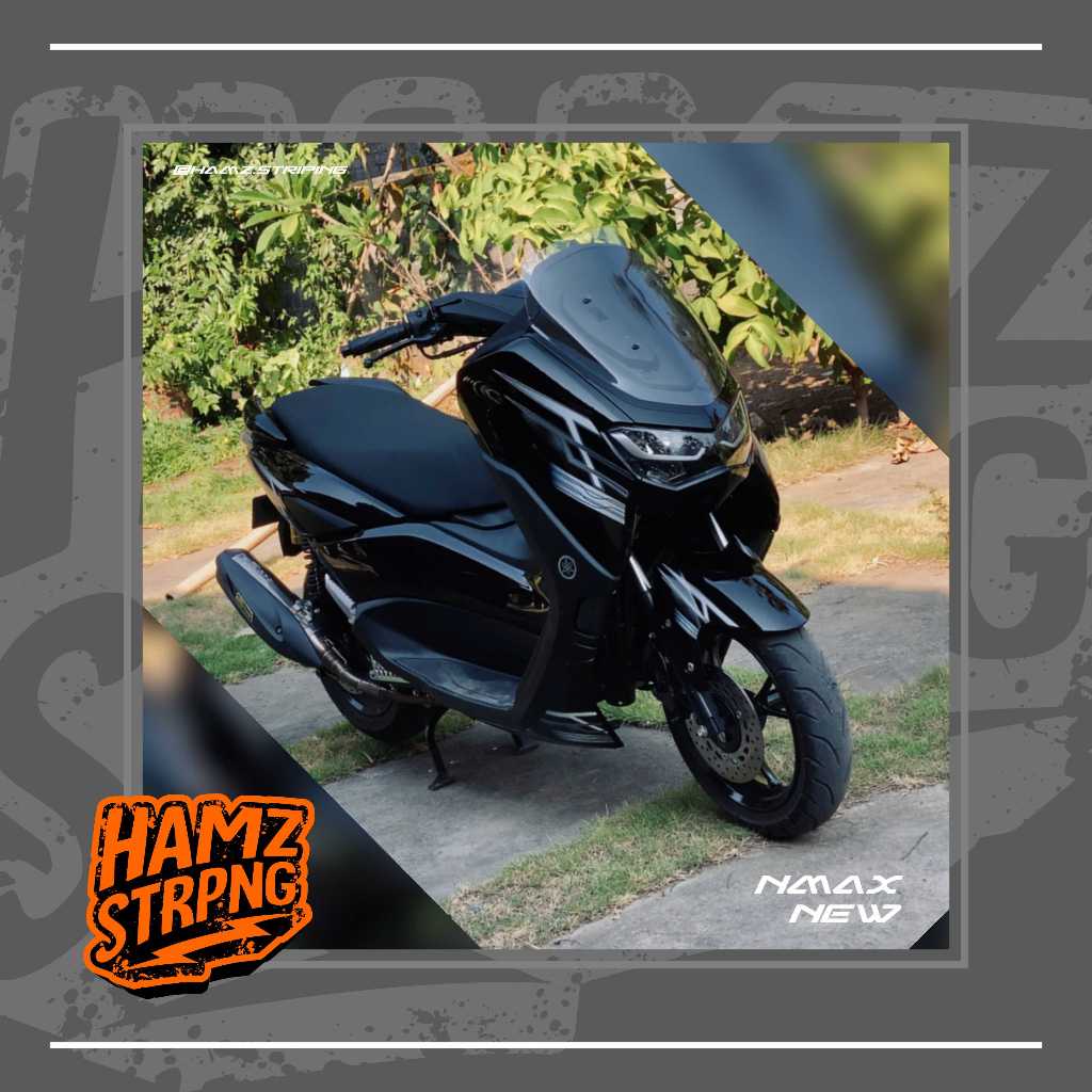 Striping Transparan Nmax New 2020 Simple Konsep Silver