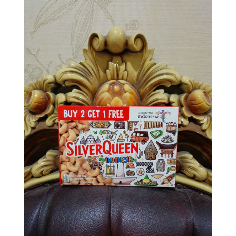 

Terkini PROMO Silverqueen Cashew isi 3pc 58gr Kemasan Baru Menarik