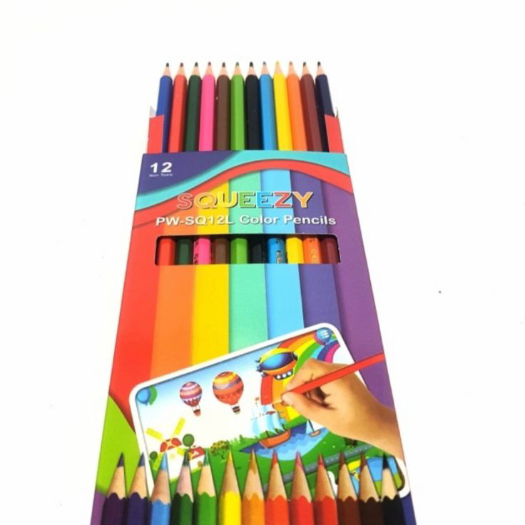 

Terlaku. Pensil Warna Panjang 12 warna Squeezy