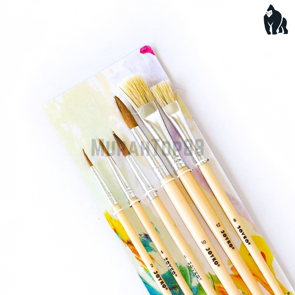 

Diskon Kuas Lukis Set Joyko BR-1 / Cat Air Acrylic Paint Brush Kit [ISI 6 PCS] Ready