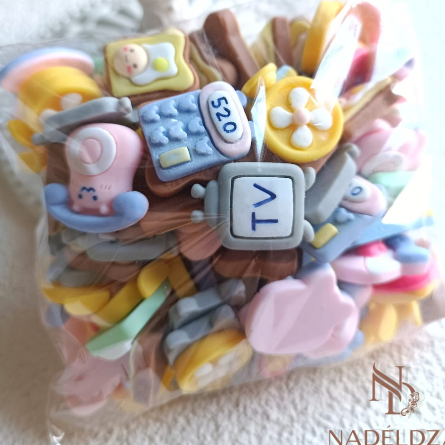 QZPL6636 Terlaris Resin Clay Karakter Grosir (isi 100)