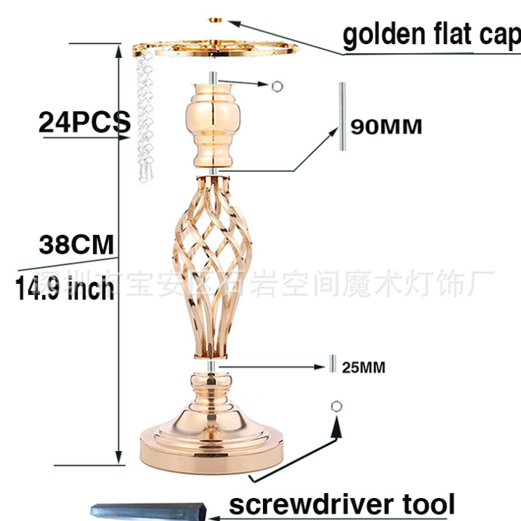 Seller ⭐Ready/COD⭐Hollow S-shaped Crystal Acrylic Vase tempat bunga vas flower holder dekorasi pajan
