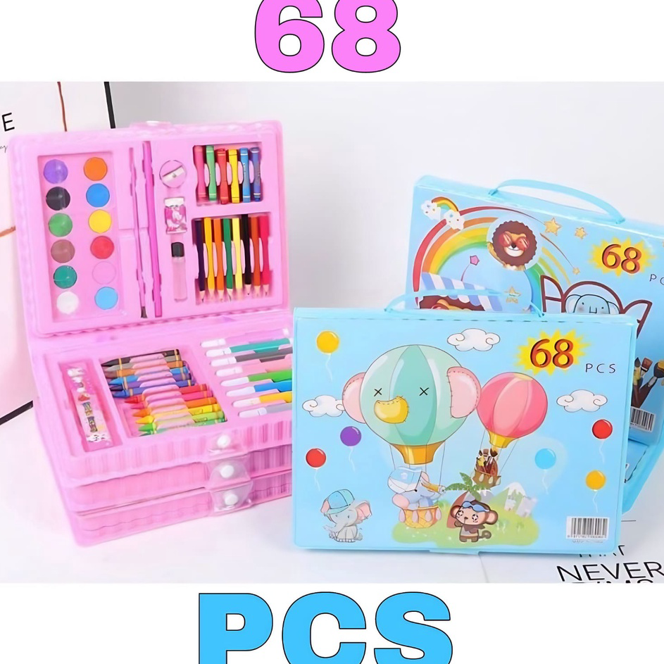 

↑❂❉ Alat Lukis Set Crayon Anak Lengkap 42 - 208 pcs Pengasah Melukis Anak