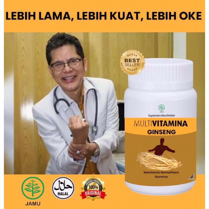 MULTIVITAMINA GINSENG SUPLEMEN PRIA OBAT KUAT TAHAN LAMA UNTUK PRIA