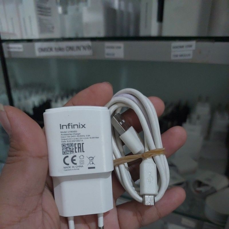 Carger Infinix Note 7 original bekas kusus note 7 micro usb fast chatging