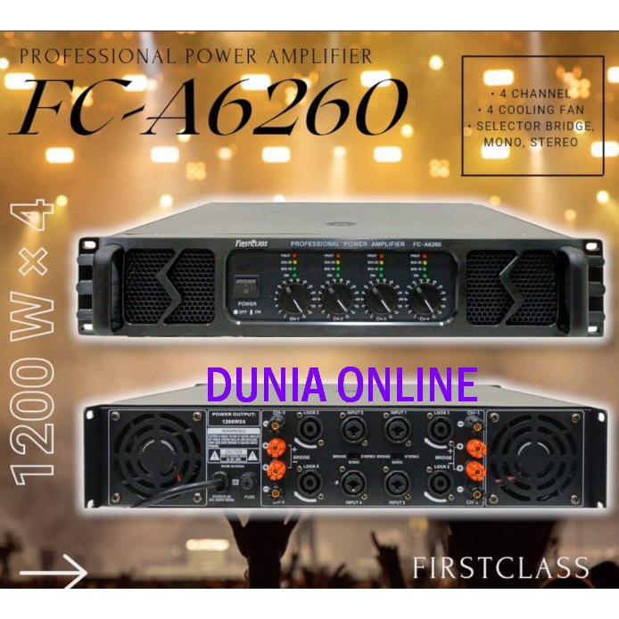 Power Amplifier Firstclass Fc - A6260 Power High Quality Fca6260 fc a6260
