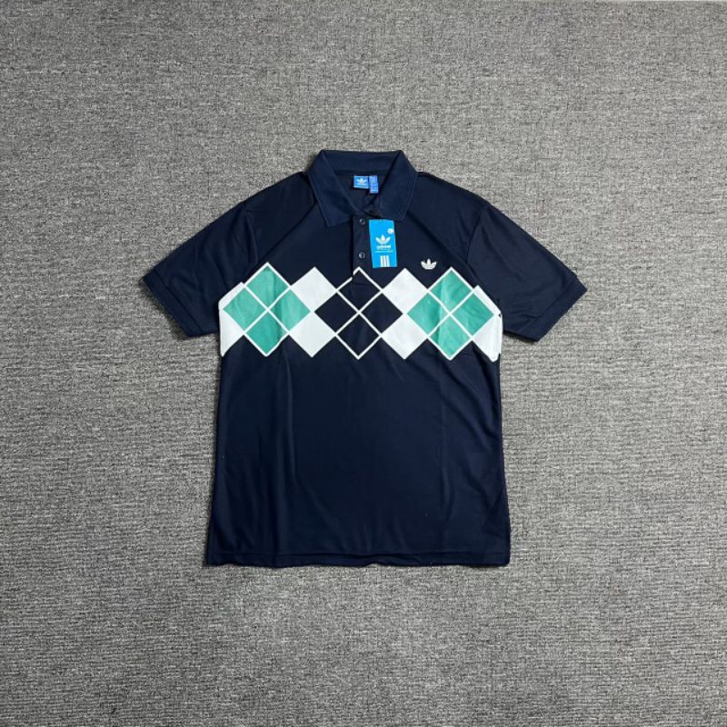 KAOS POLO ADIDAS BIRU NAVY