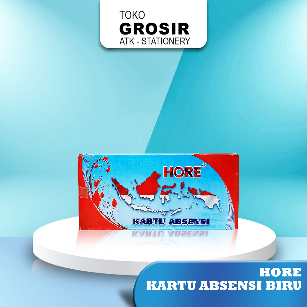 

Kartu Absensi HORE Absen Manual Ceklok 1 pack isi 100 lembar - AB 8801