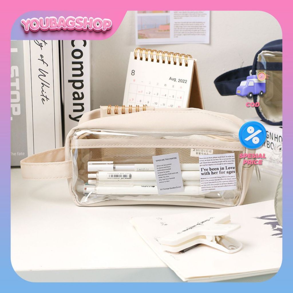 

YOUBAGSHOP Tepak/tempat pensil transparant 91148 Pencil Stationery