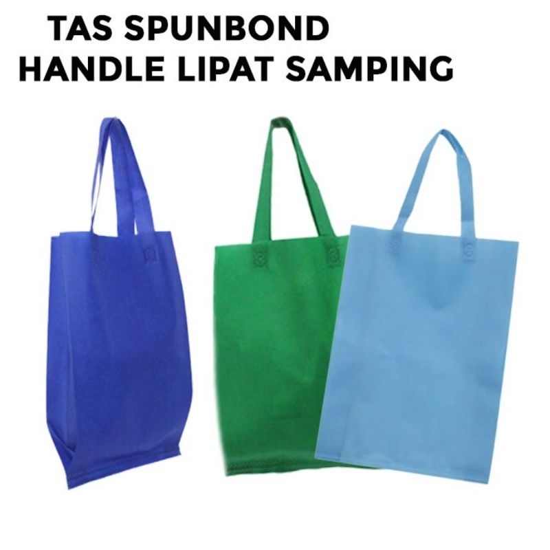

Goodie Bag Polos Spunbond Handle Lipat Samping 75 GSM 30x40cm - Isi 12