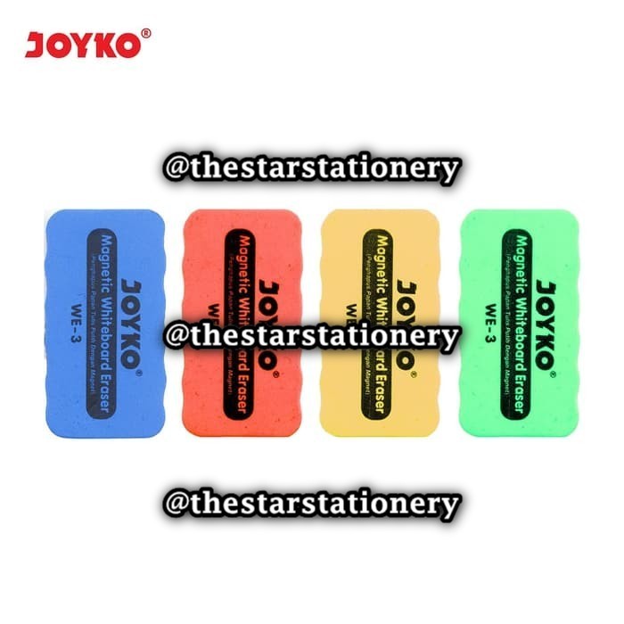 

(1 Biji) White Board Eraser Joyko WE-3 / Penghapus Papan Tulis Putih Joyko WE3 Magnet