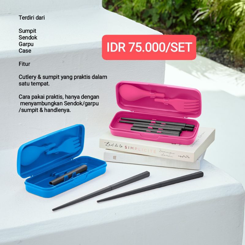 

cuttlery set tinggal warna biru saja