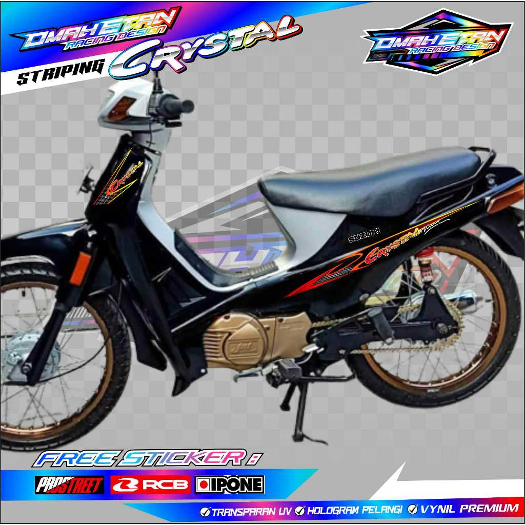 STRIPING VARIASI SUZUKI CRYSTAL / STICKER LIST SUZUKI CRYSTAL