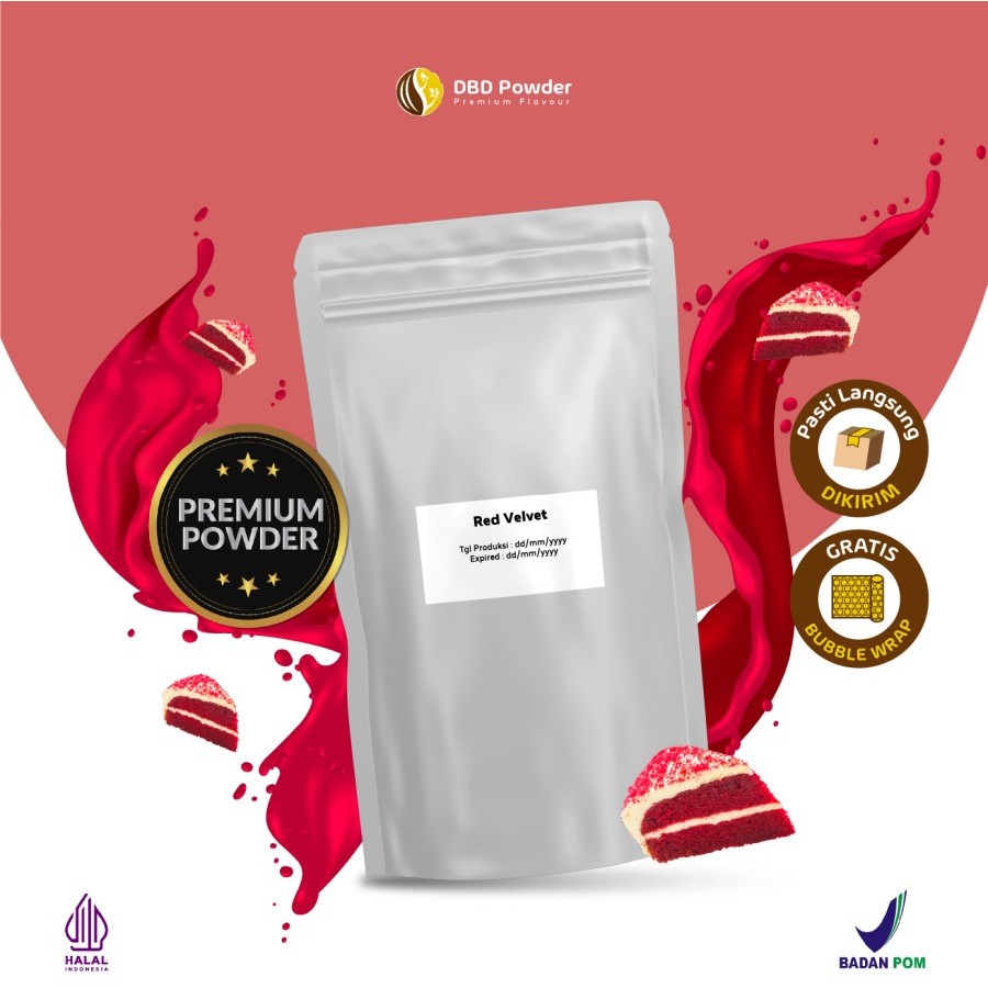 

Bubuk Minuman Red Velvet - Powder Red Velvet 500 gram