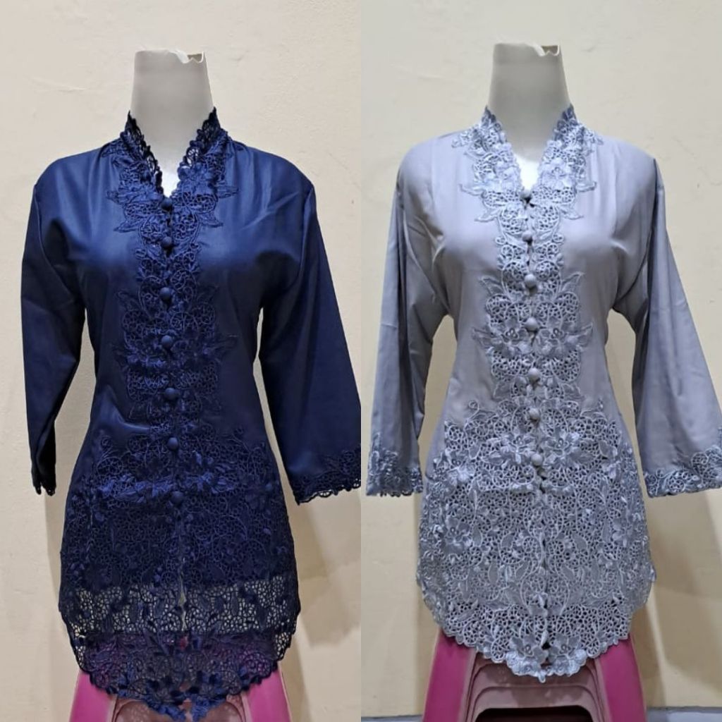 Kebaya Tradisional Encim / Atasan Encim Polos JUMBO Aneka Pilihan Warna
