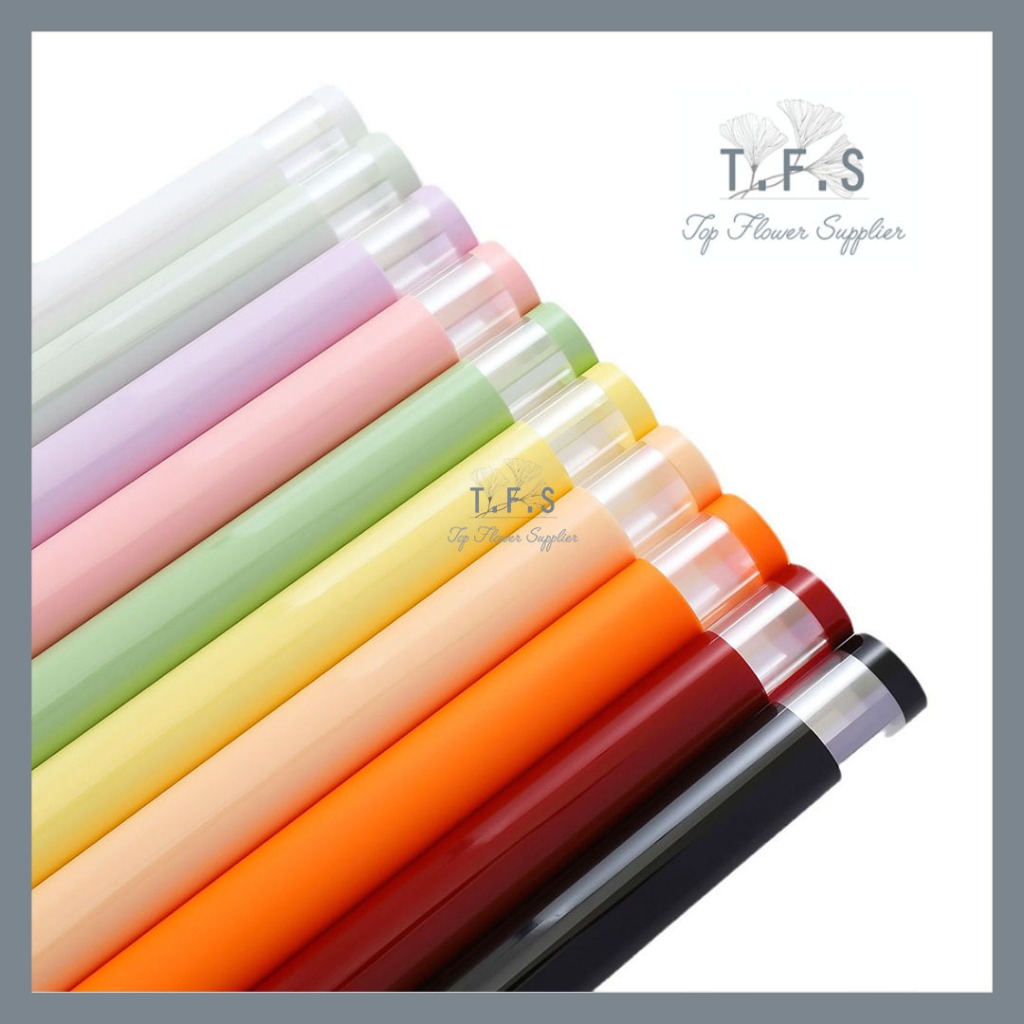 

Flower Wrapping Pure Frame Cellophane Waterproof Kertas Bunga Buket Florsit Wrapping