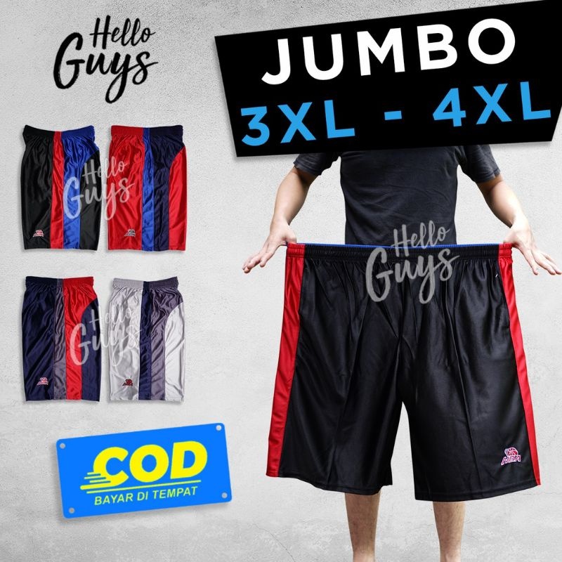 celana basket jumbo xl-xxxl/celana pendek pria paragon super jumbo/celana pendek paragon jumbo high 