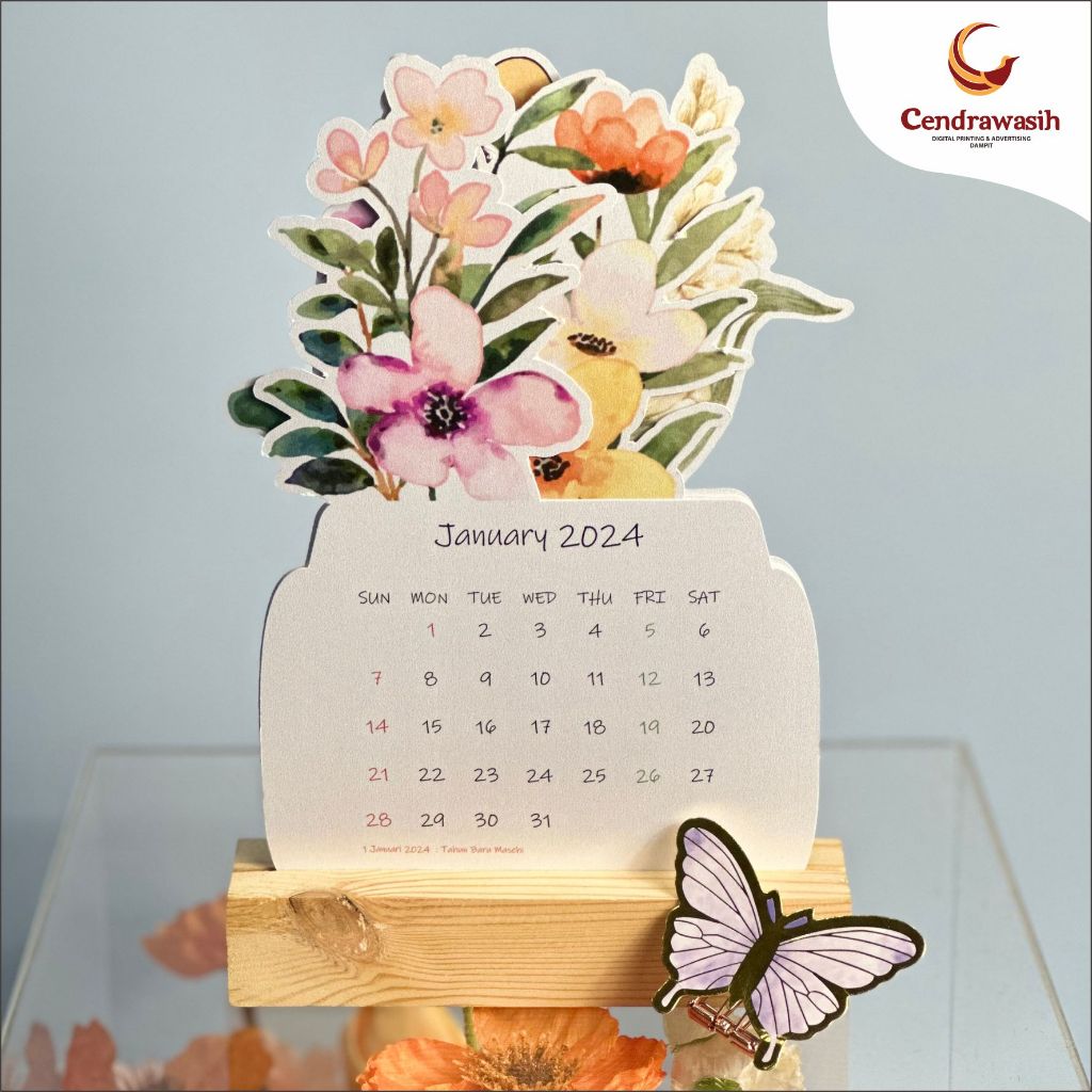 

KALENDER 2025 AESTHETIC BLOOMY FLOWERS / KALENDER MEJA AESTHETIC / CALENDAR BLOOMY FLOWERS