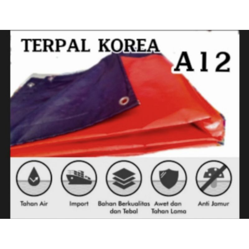 terpal plastik tipe A12 korea Ukn costum