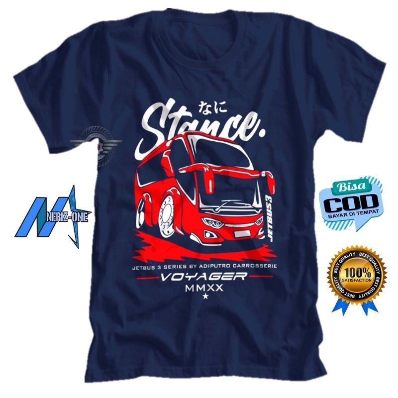 KAOS DISTRO BUS ADIPUTRO JETBUS 3 SERIES BIS VOYAGER STANCE | KAOS BIS MANIA ~ SABLON DTF PREMIUM BA