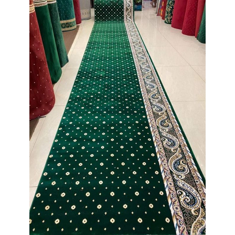 karpet masjid super dari Turki tabal 22 mm wol jadi lembut