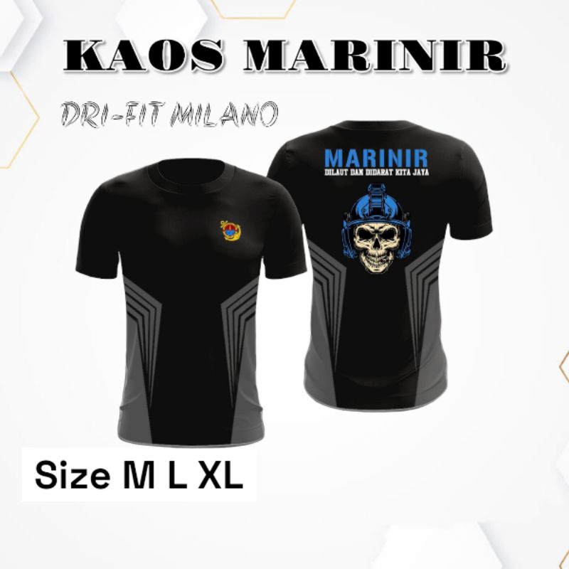 SULUKCOLLECTION KAOS JERSEY MARINIR TERBARU BAHAN DRIFIT MILANO