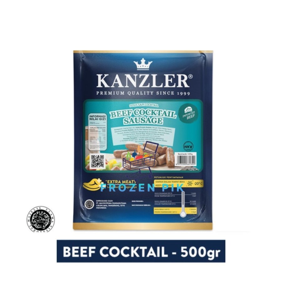 

Sosis Kanzler Beef Cocktail Sausage / Sosis Mini 500gr