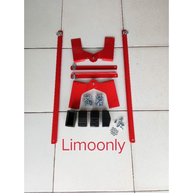 Engsel tangga lipat / Breket tangga baja ringan komplit