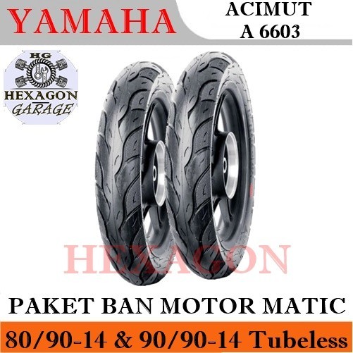 Ban Motor Yamaha CST ACIMUT A 6603 80/90-14 & 90/90-14 Tubless 1Set