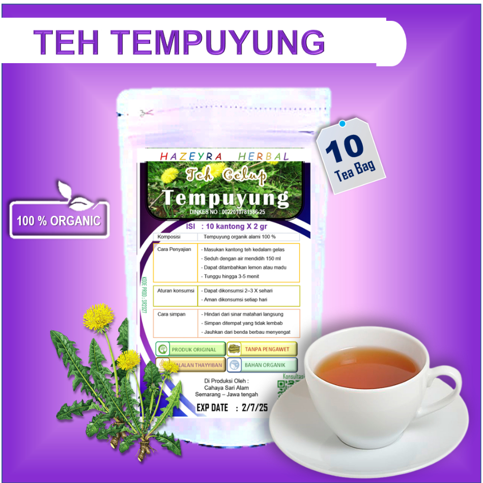 

teh Tempuyung herbal ekstrak alami isi 10pcs obat kristal ginjal batu empedu asam urat nyeri sendi sakit dengkul lutut pinggang encok kencing darah prostat tedun